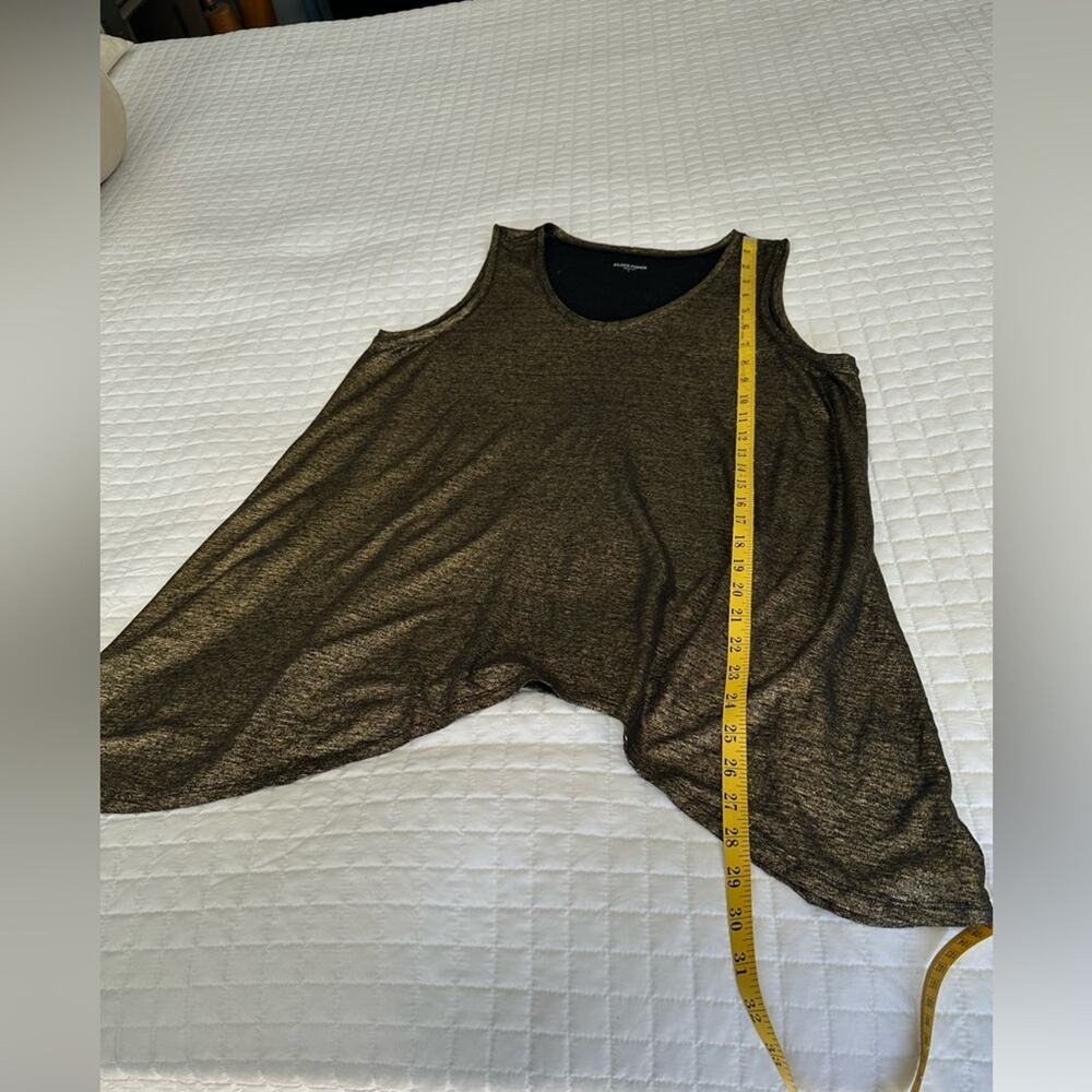 Eileen Fisher Metallic Gold Tank Top, size large - Picture 5 of 10
